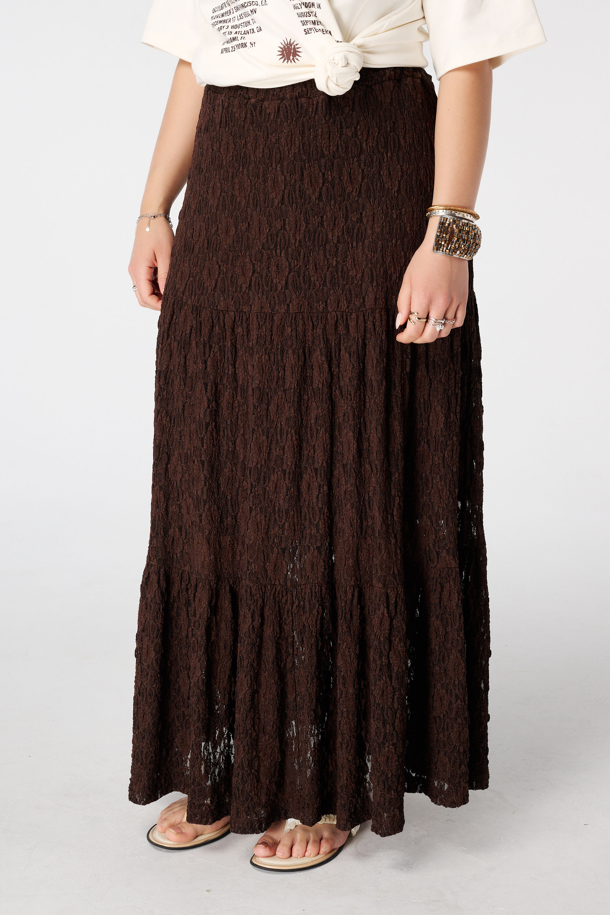 Kanten maxi rok image number 5