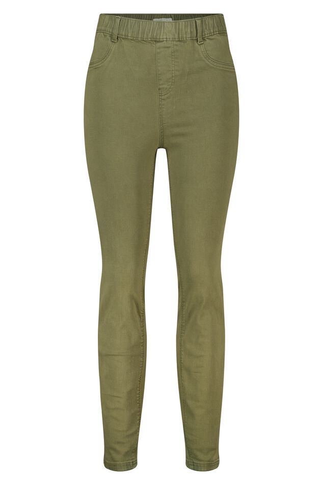 Tregging met denim look image number 1