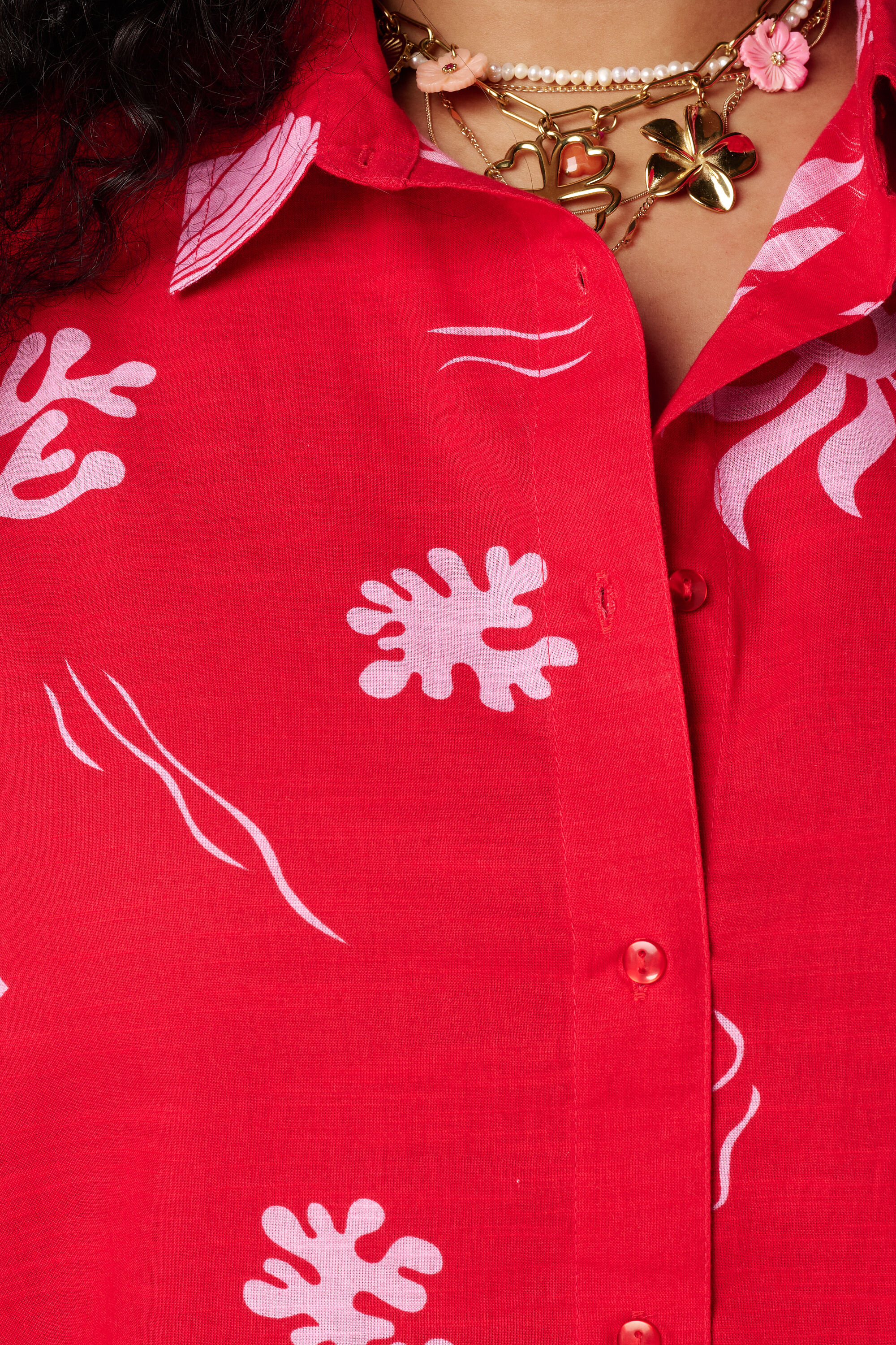 Blouse met tropische print image number 6