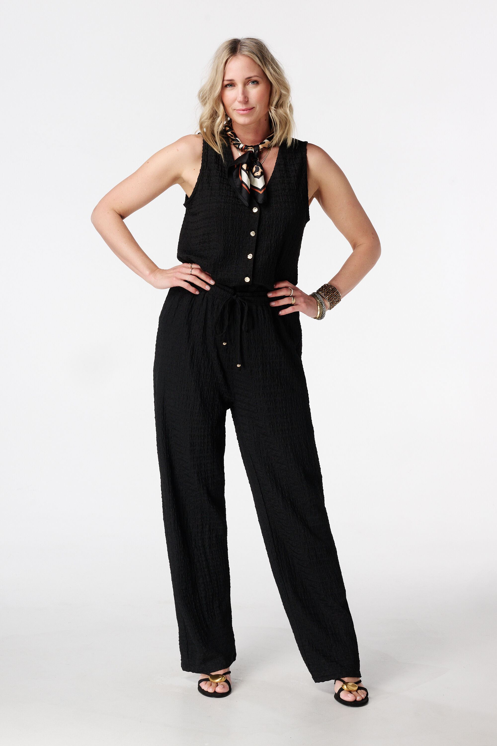 Broek met elastische taille