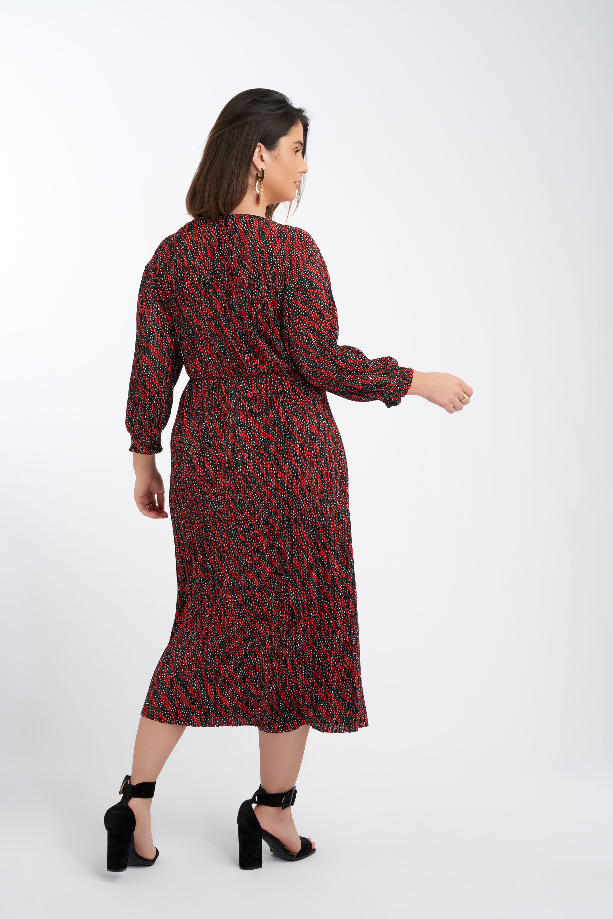 Lange plisse jurk image number 3