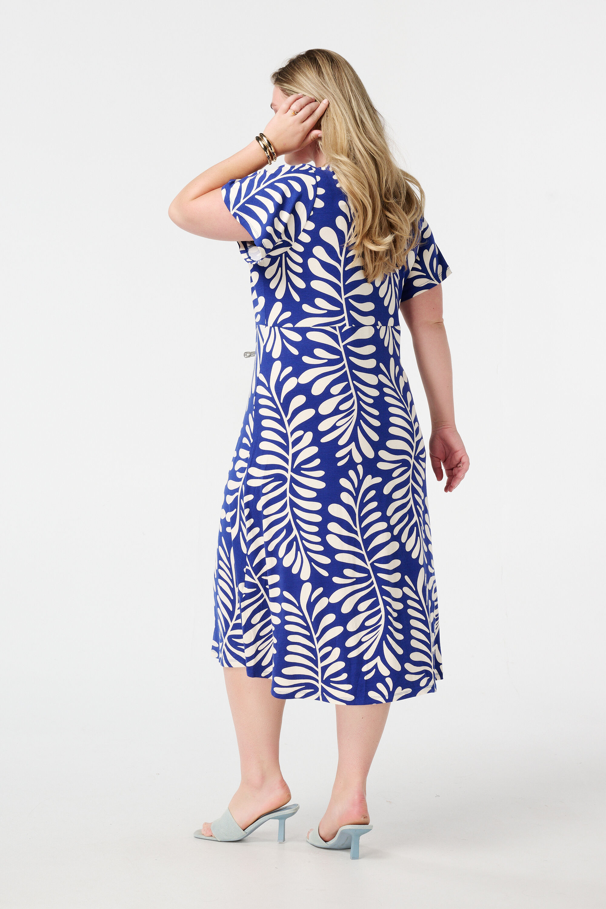 Midi jurk met print image number 3