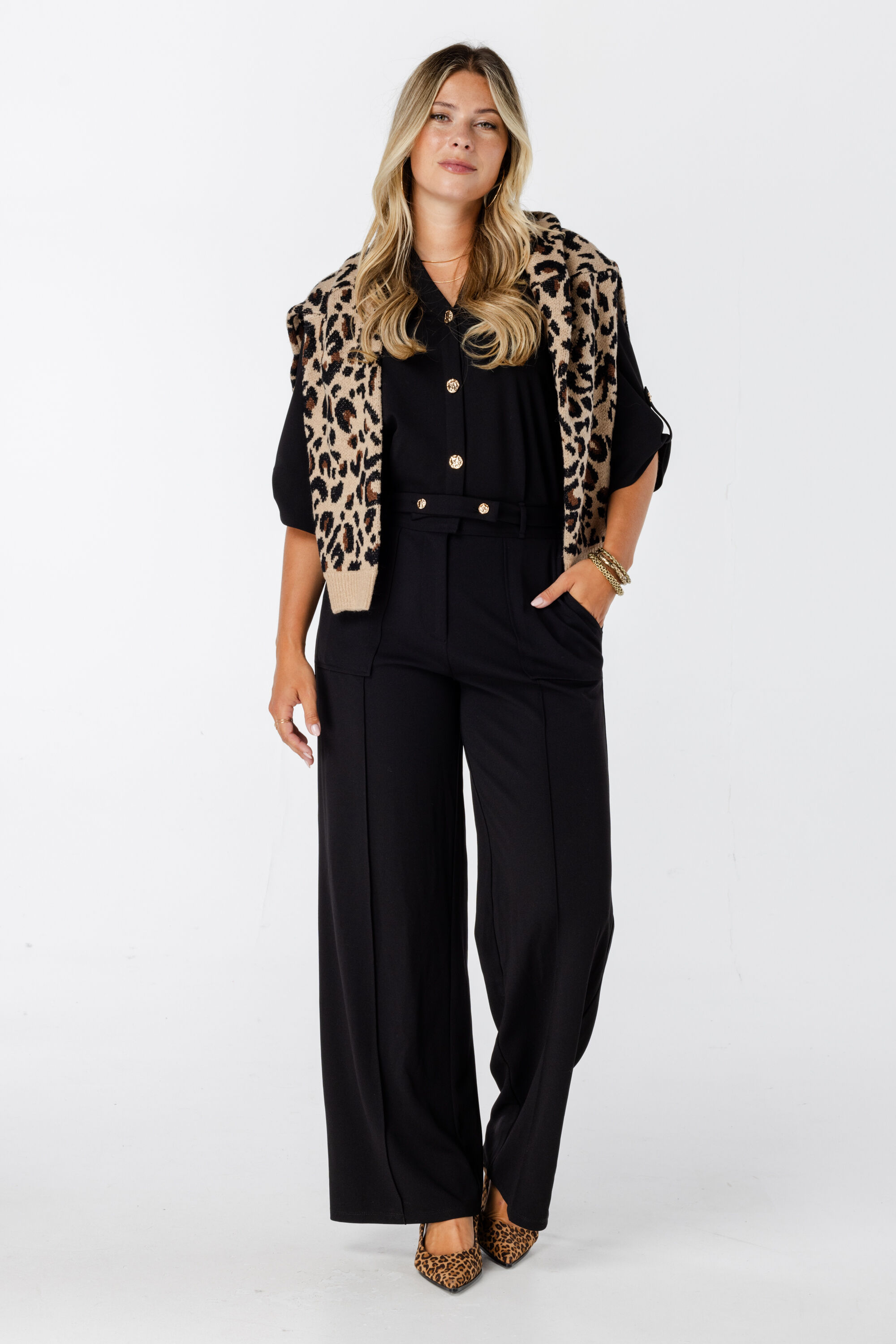 Jumpsuit met knoopsluiting image number 6