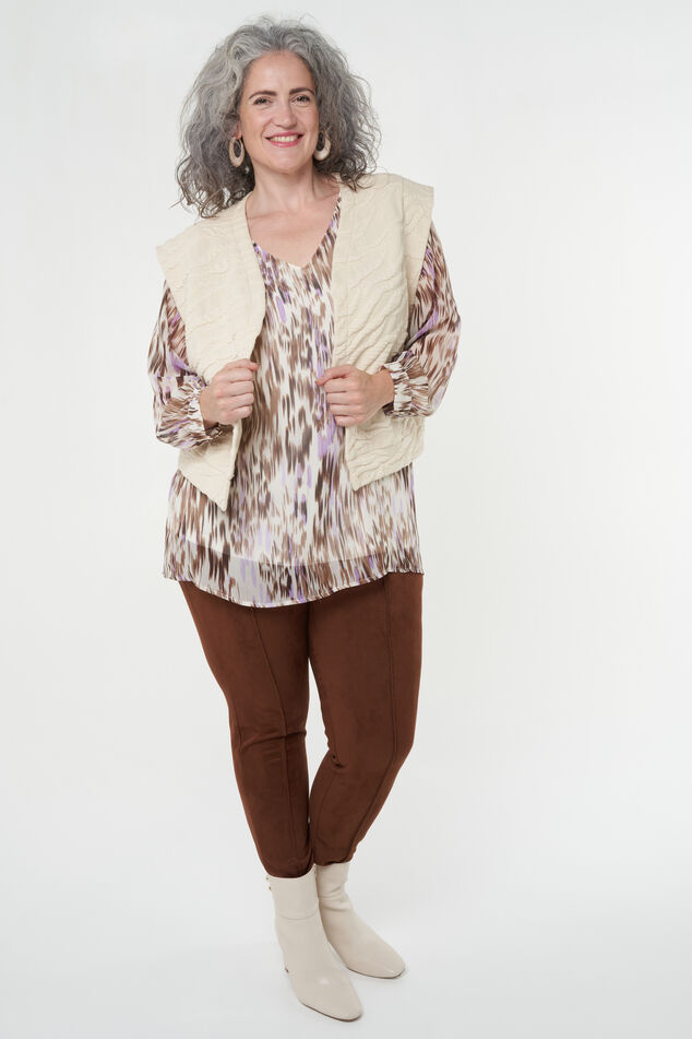 Jacquard gilet  image number 7