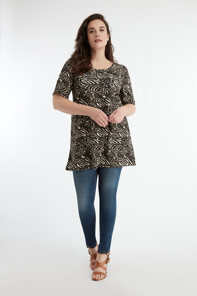 Lang T-shirt met print image number 5