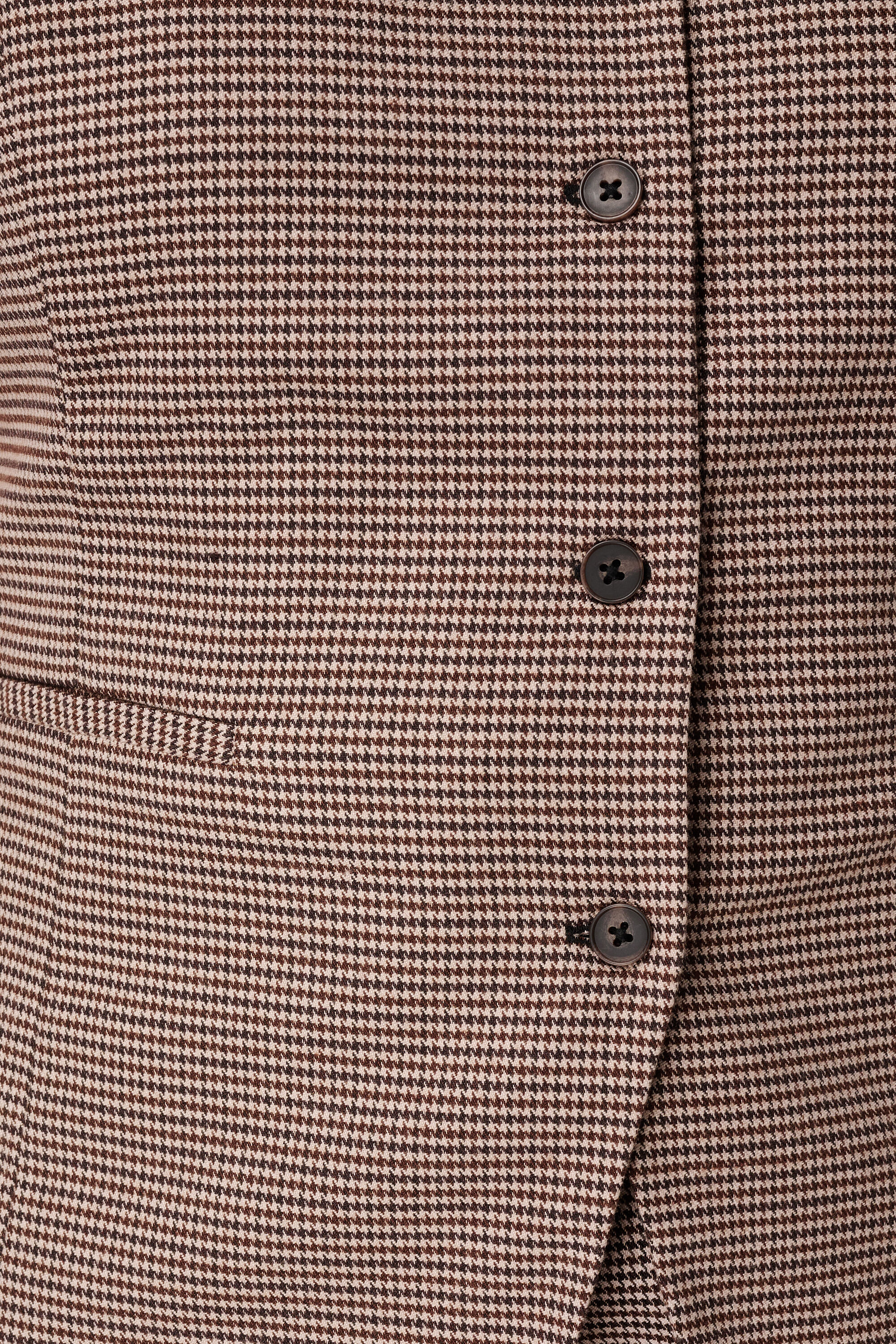 Lang gilet met ruitpatroon image number 4