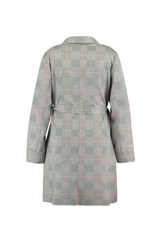 Geruite trenchcoat  image number 2