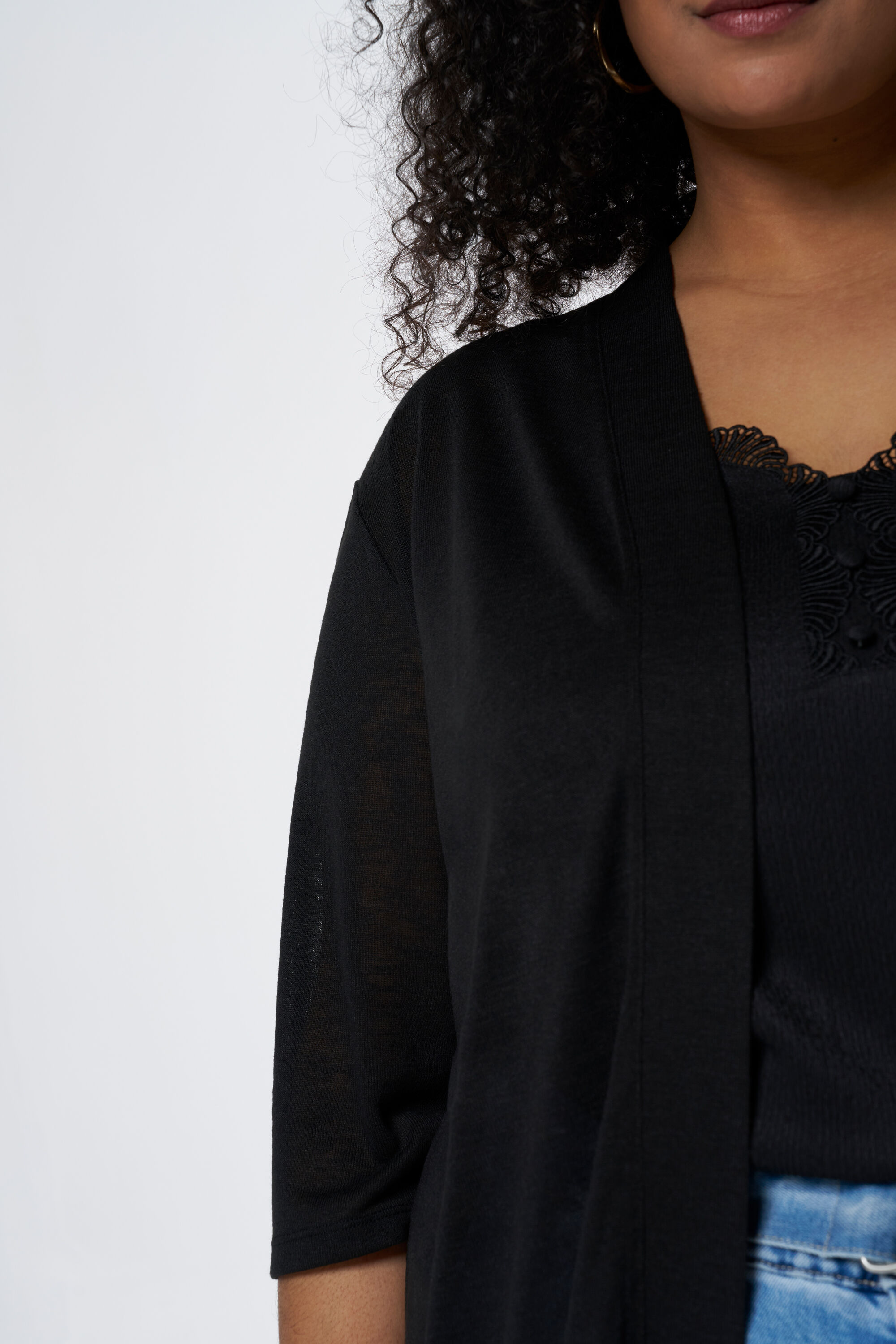 Vest met driekwart mouwen image number 4