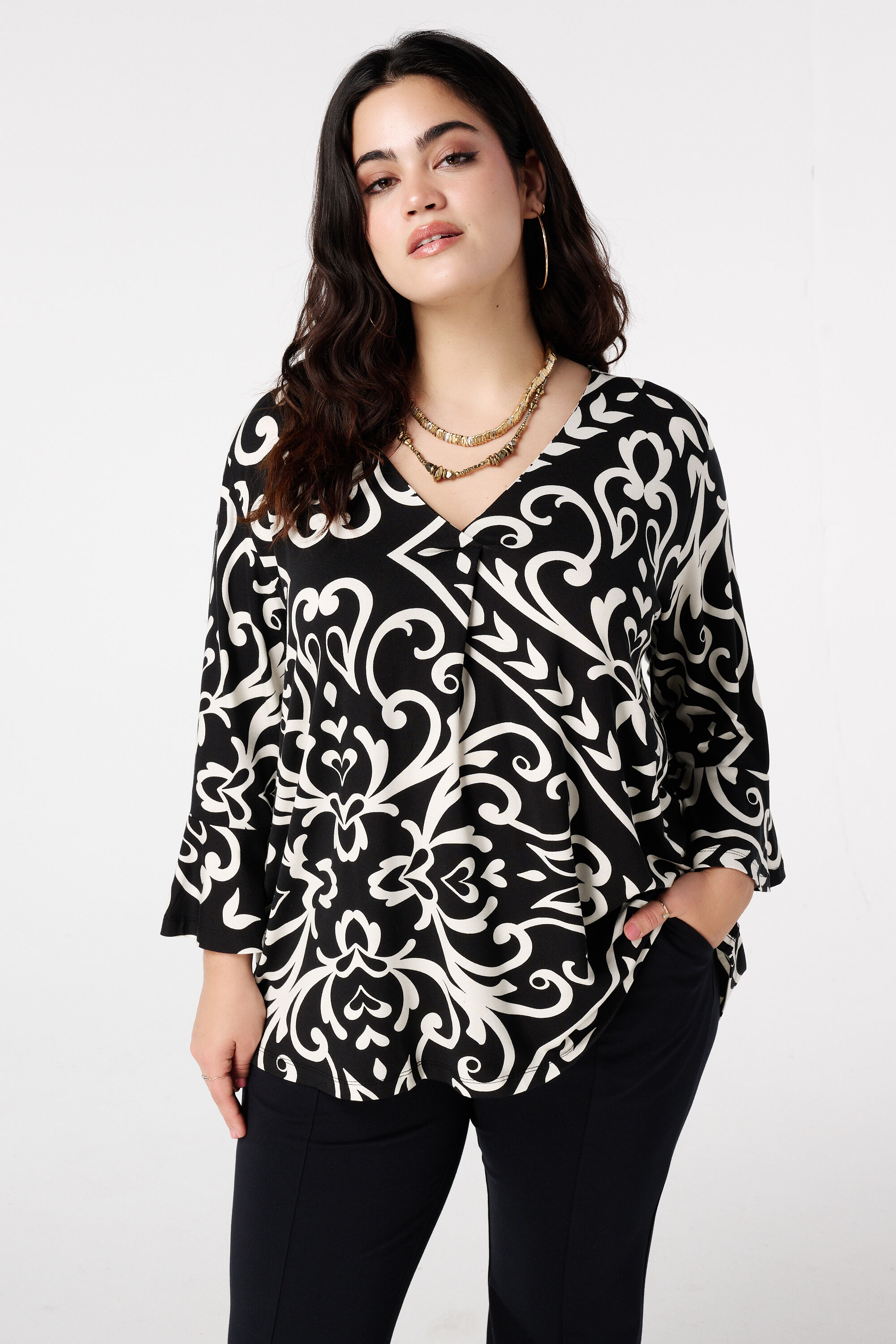 Top met paisleyprint