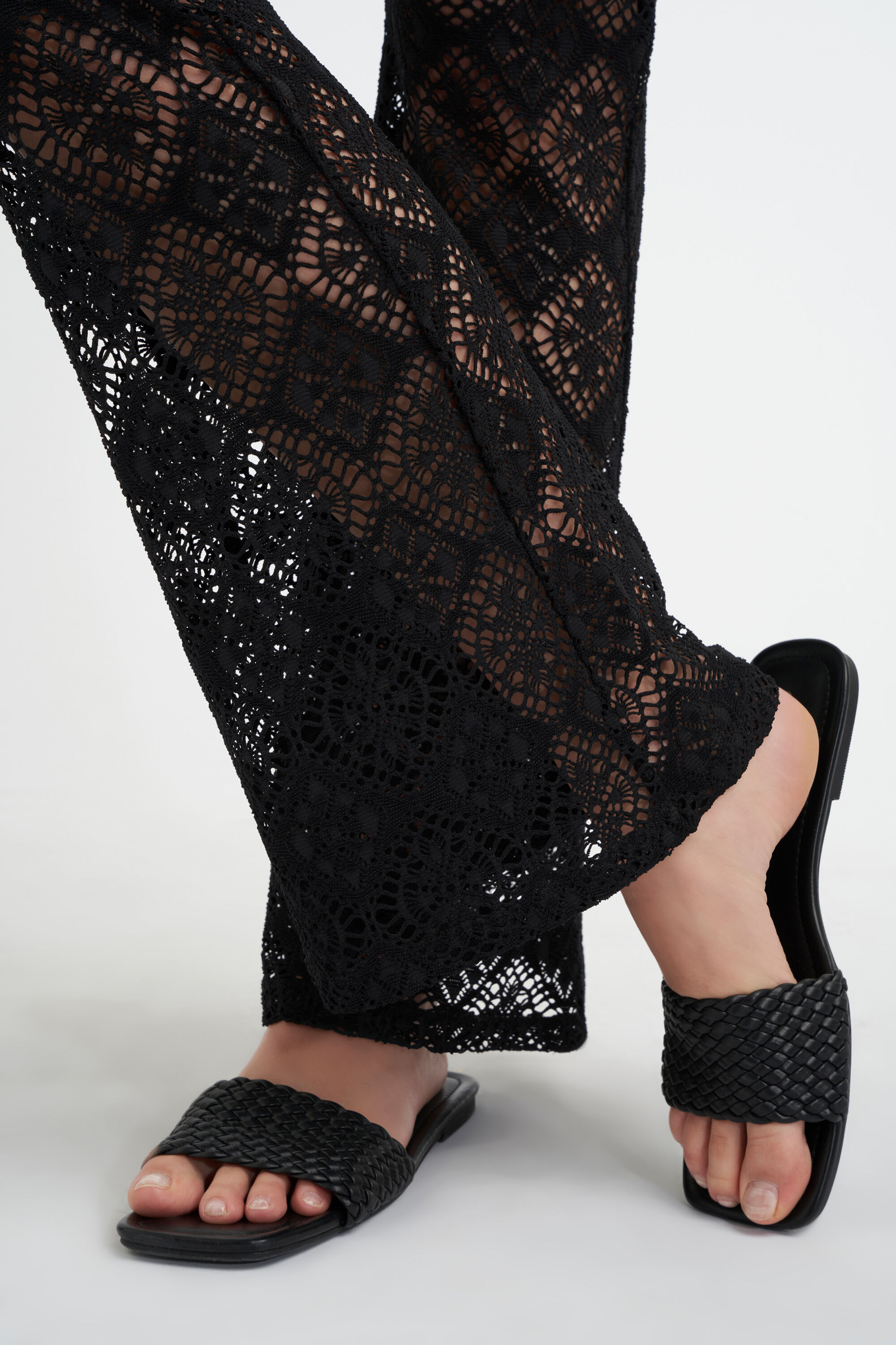 Flared legging van kant image number 5