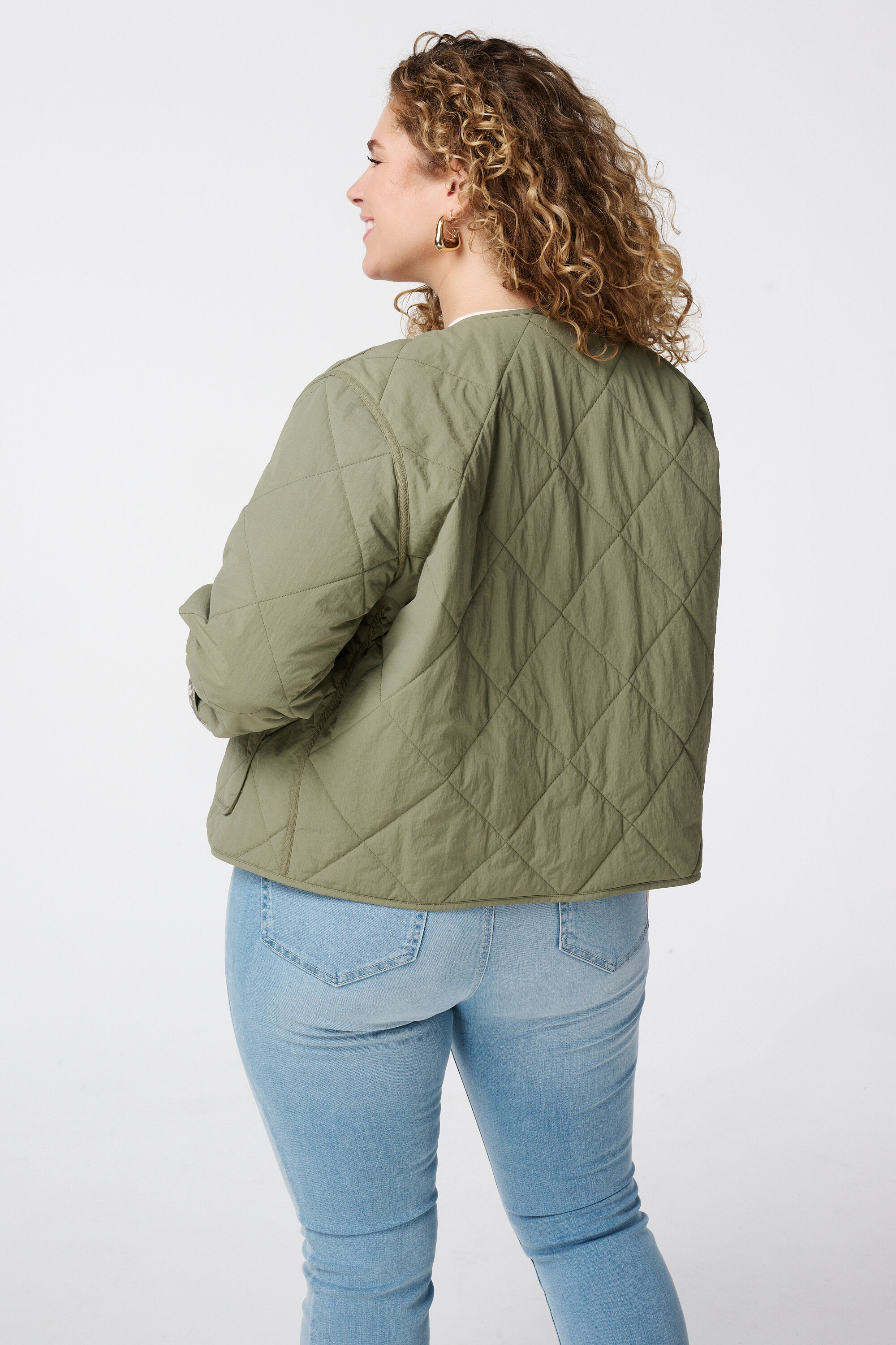 Dubbelzijdig jasje met stiksels image number 3