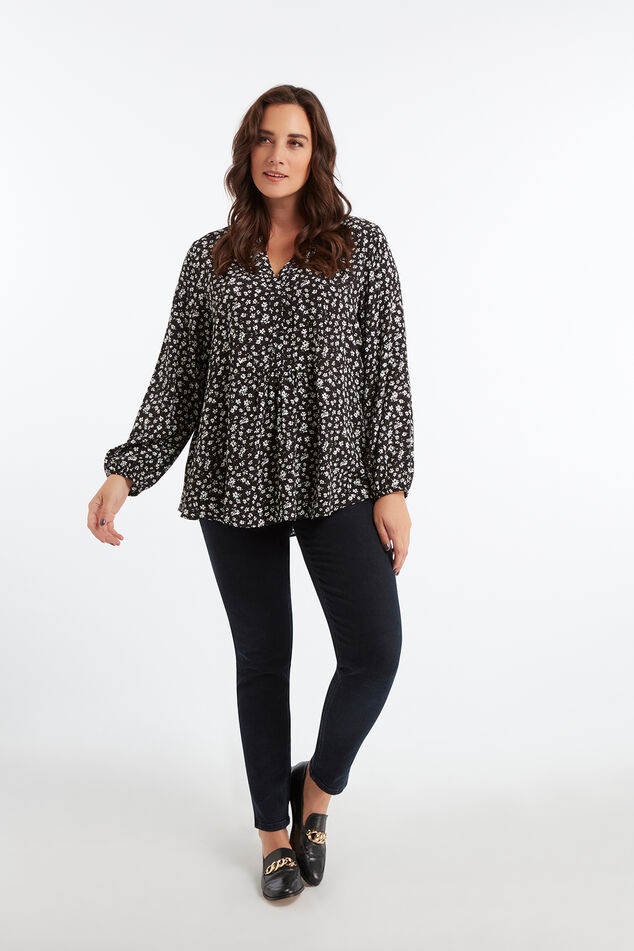 Blouse met bloemenprint image number 0
