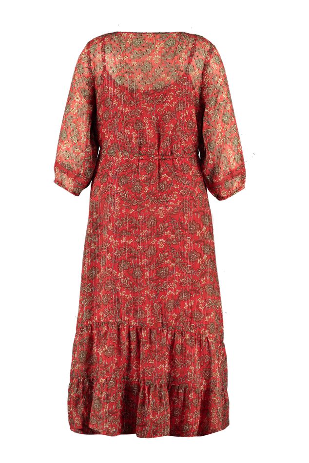 Lange jurk met bloemenprint image number 2