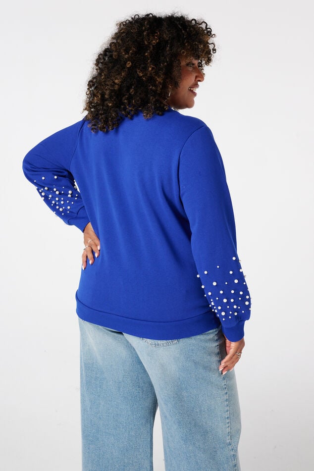 Sweater met parel detail image number 3