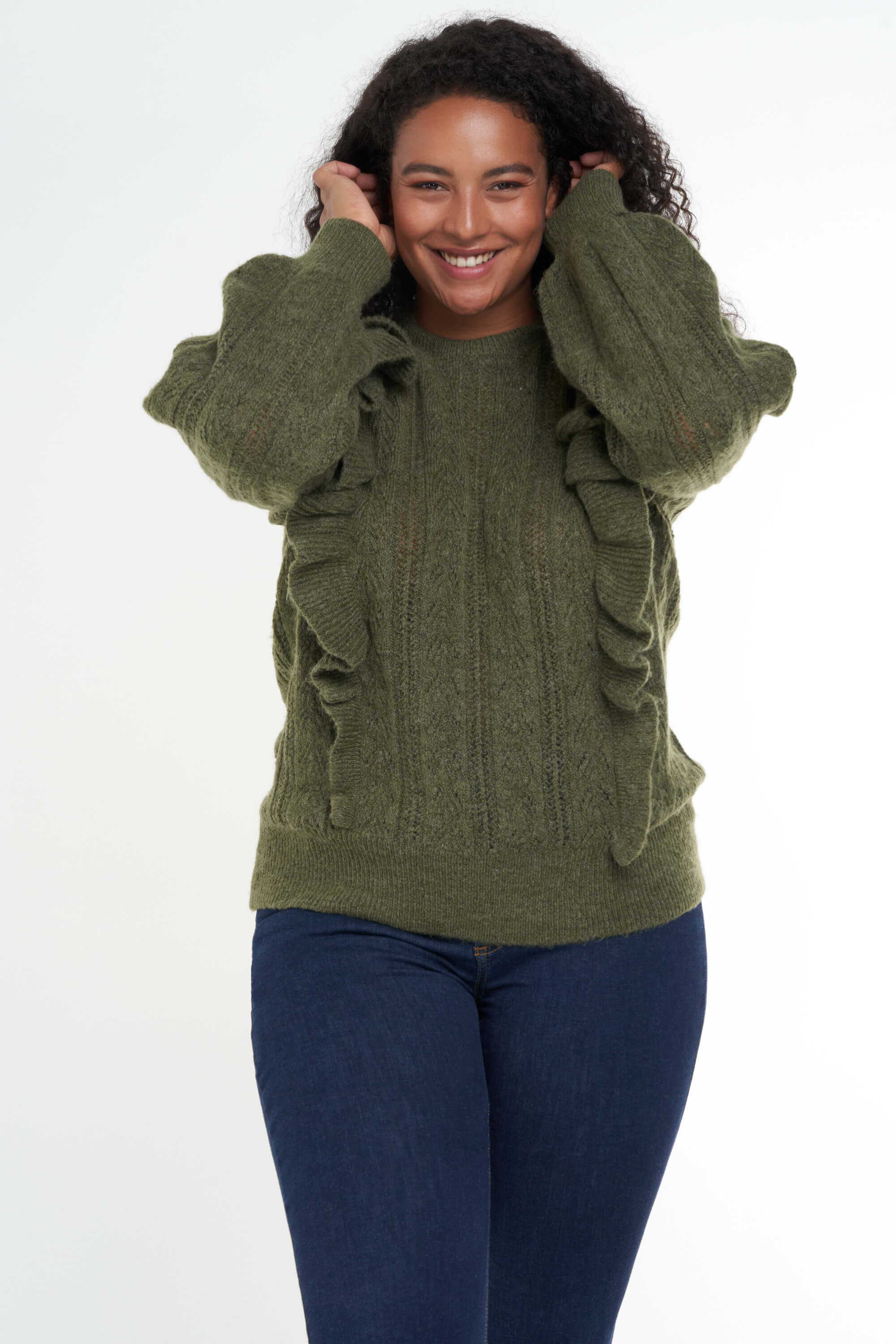 Ruffle trui 2025 dames