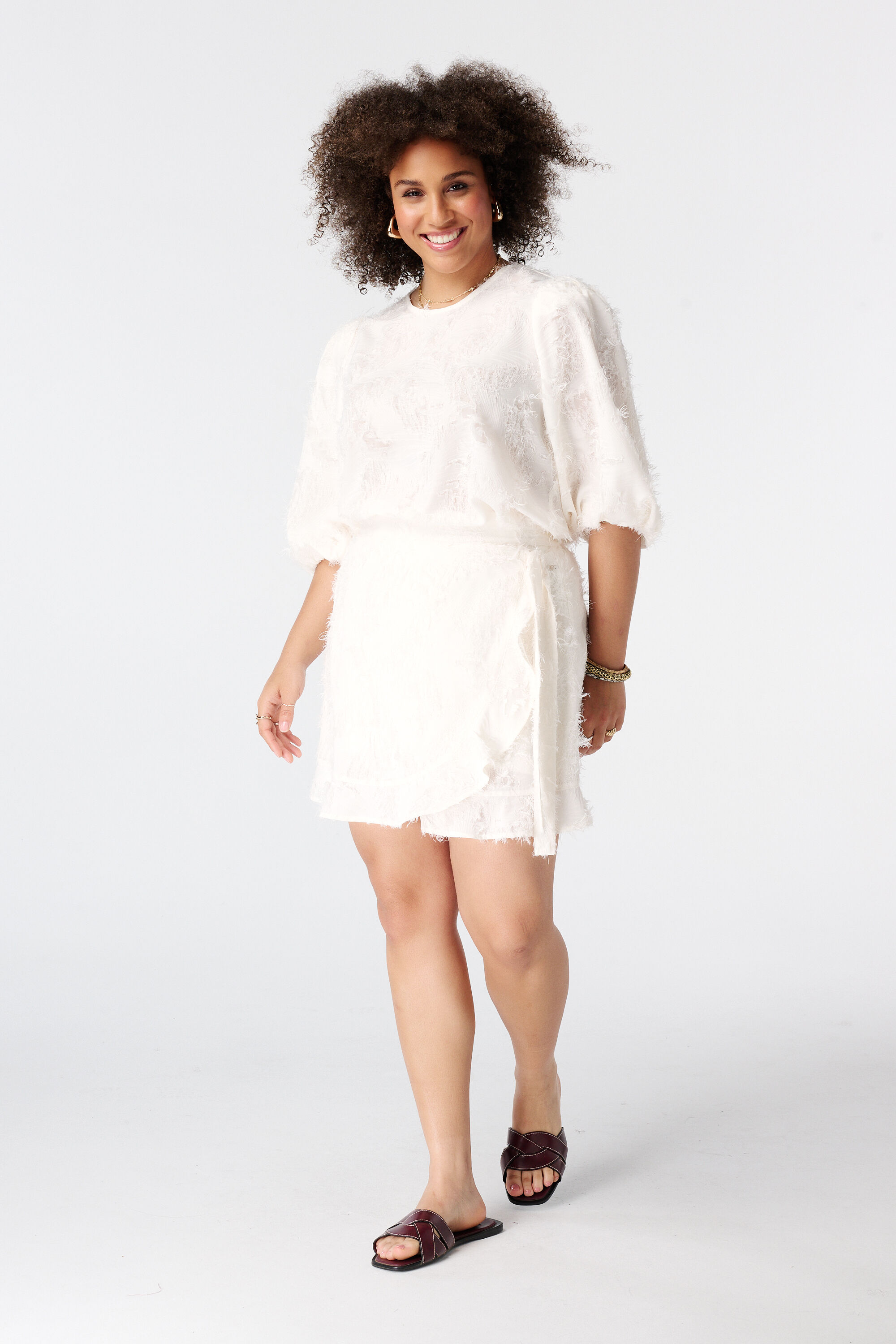 Fluffy overslag skort