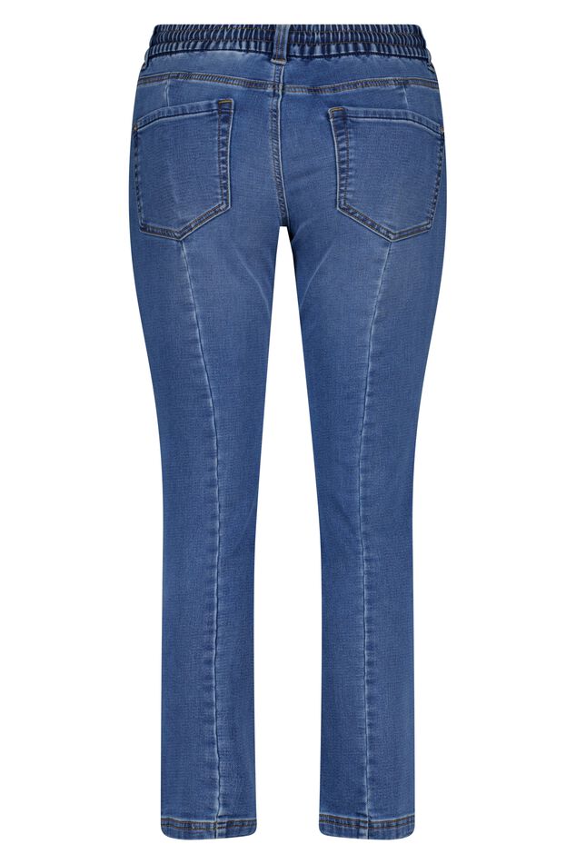 Denim jogger broek image number 2