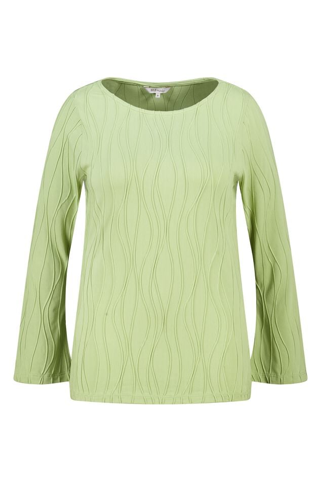 Aansluitende t-shirt met lange mouwen image number 1