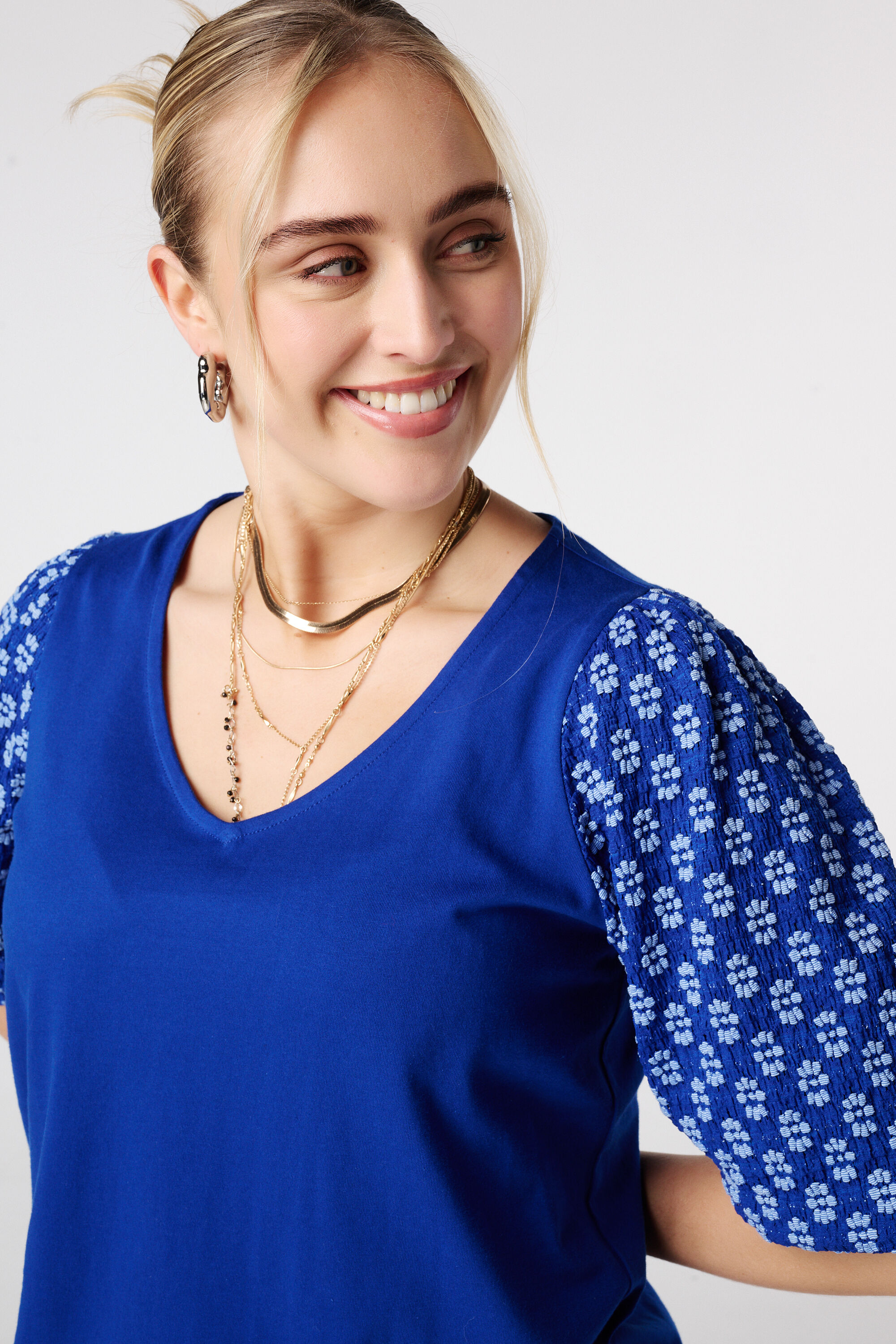 Top met pofmouwen image number 4