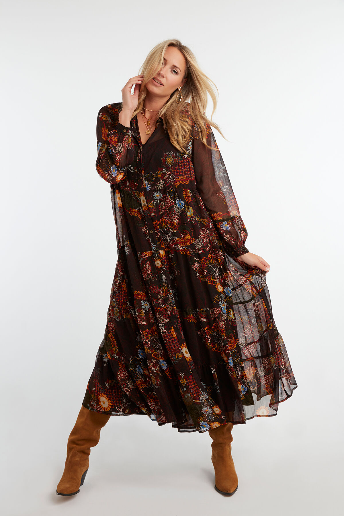 Ms mode deals lange jurk
