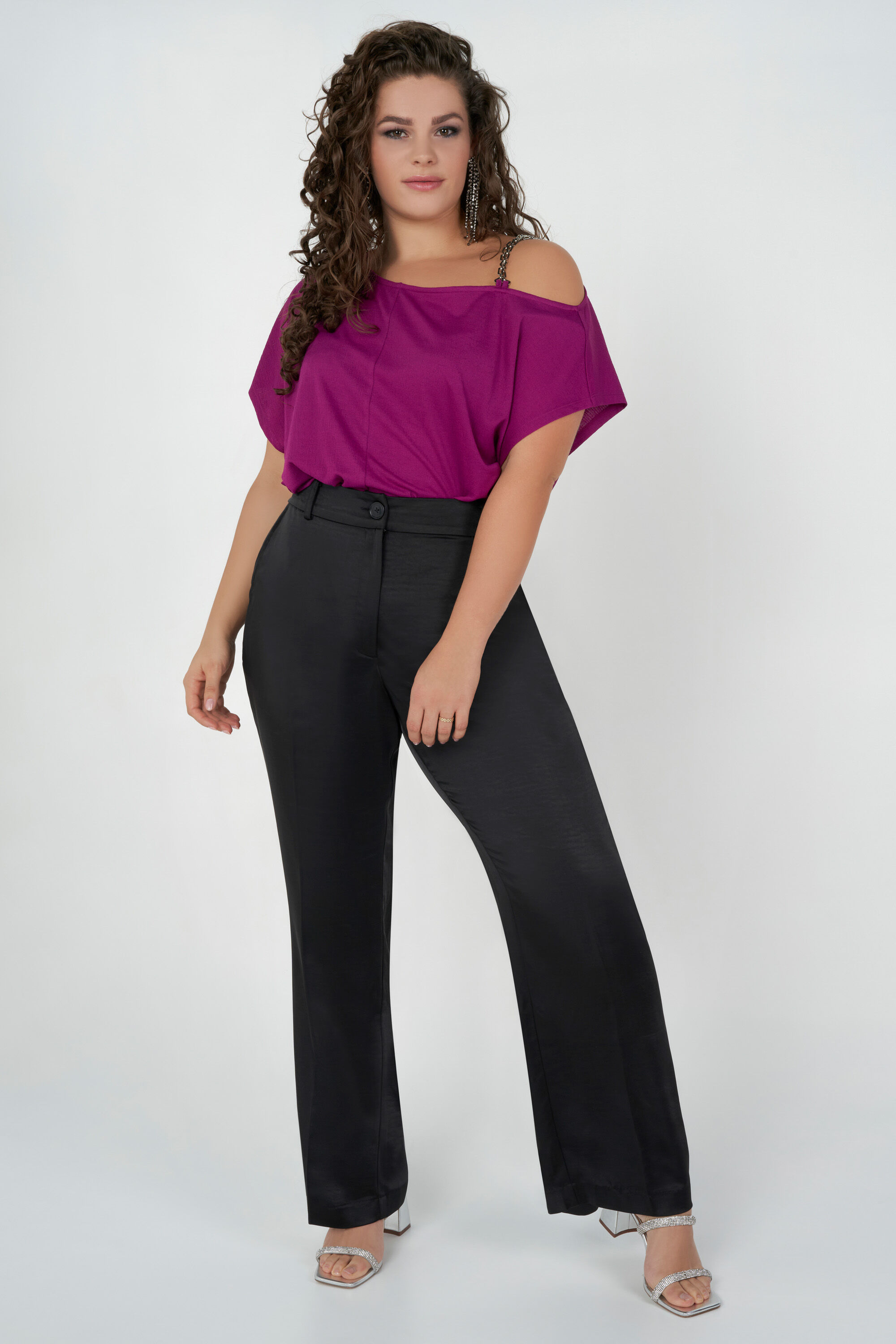 Satijnen pantalon image number 0