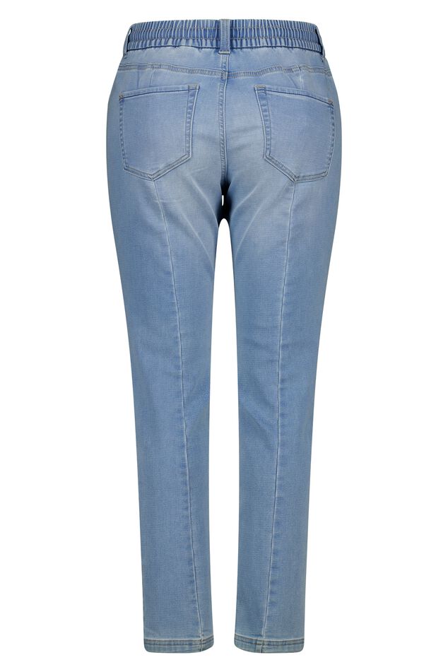 Denim jogger broek image number 2