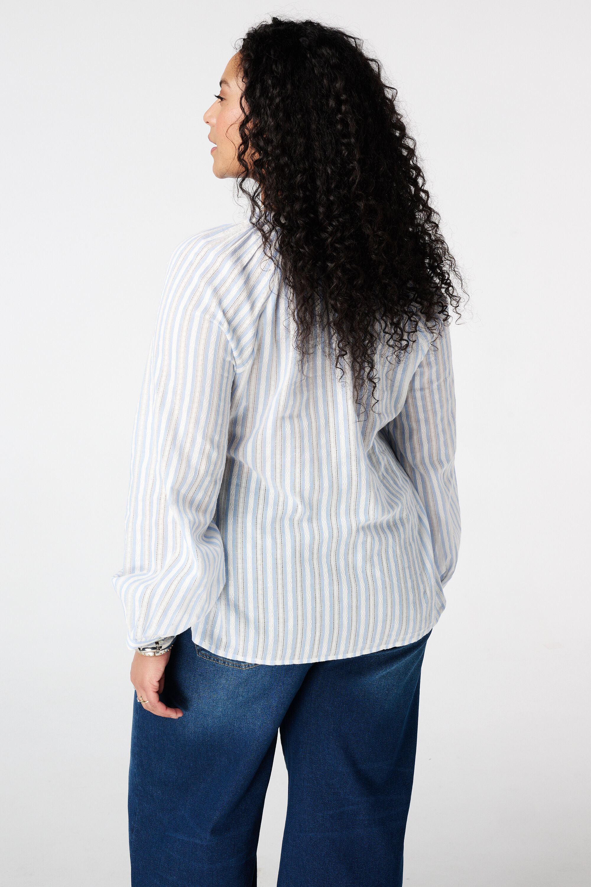 Gestreepte blouse image number 3