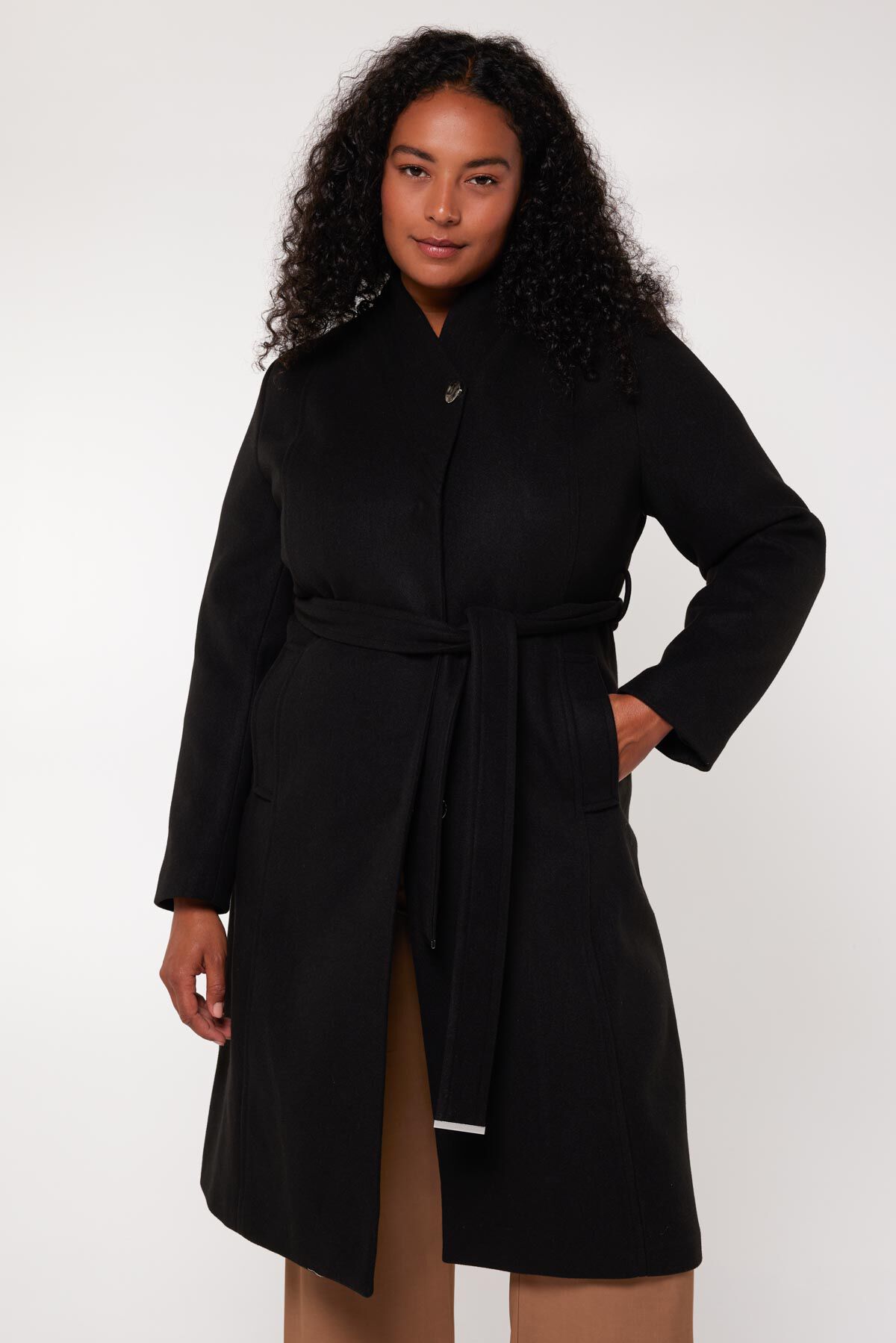 Jas met wol look image number 5