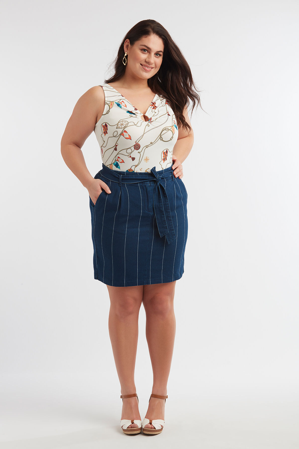 Rok met krijtstreep image number 4