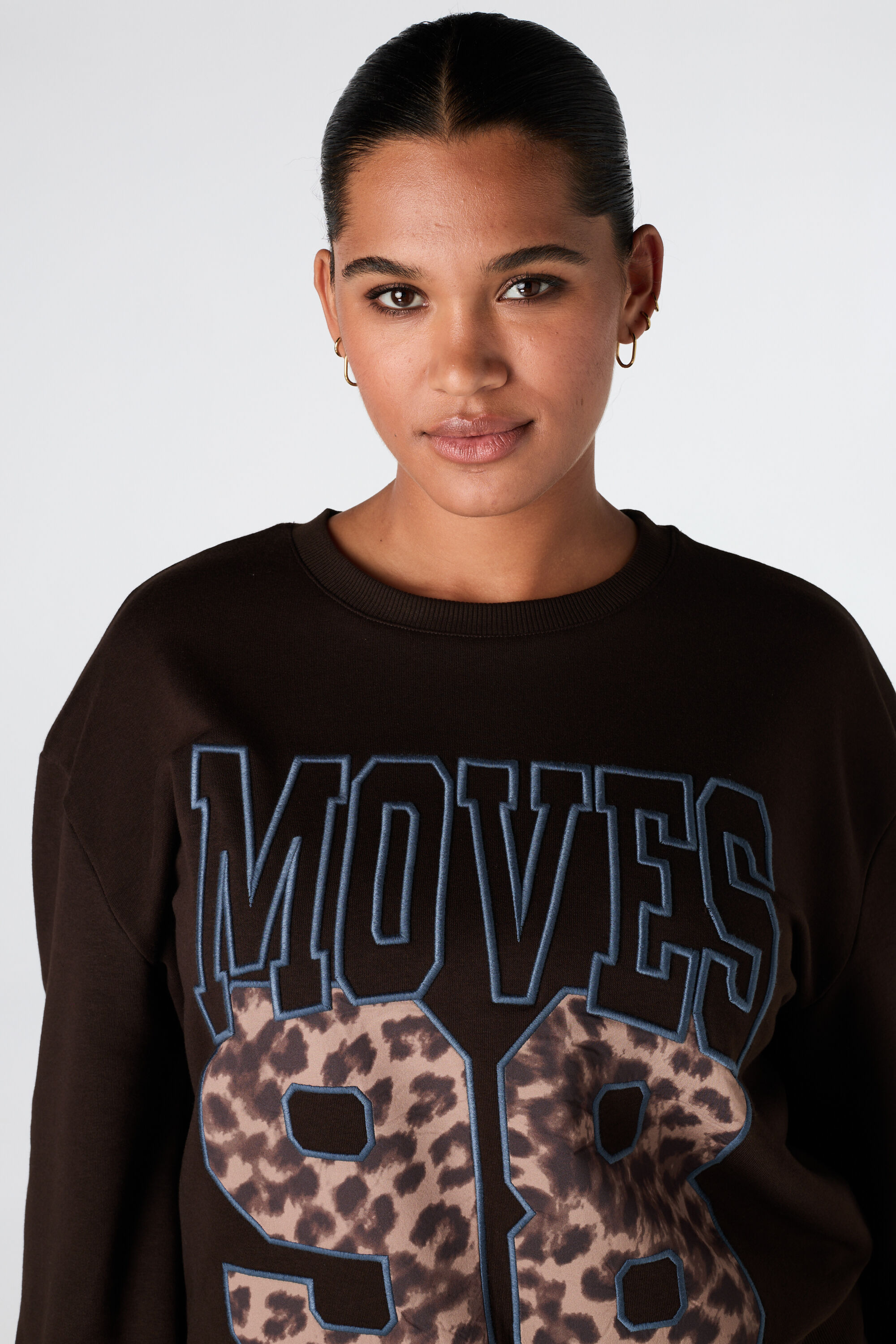 Sweater met sportieve print