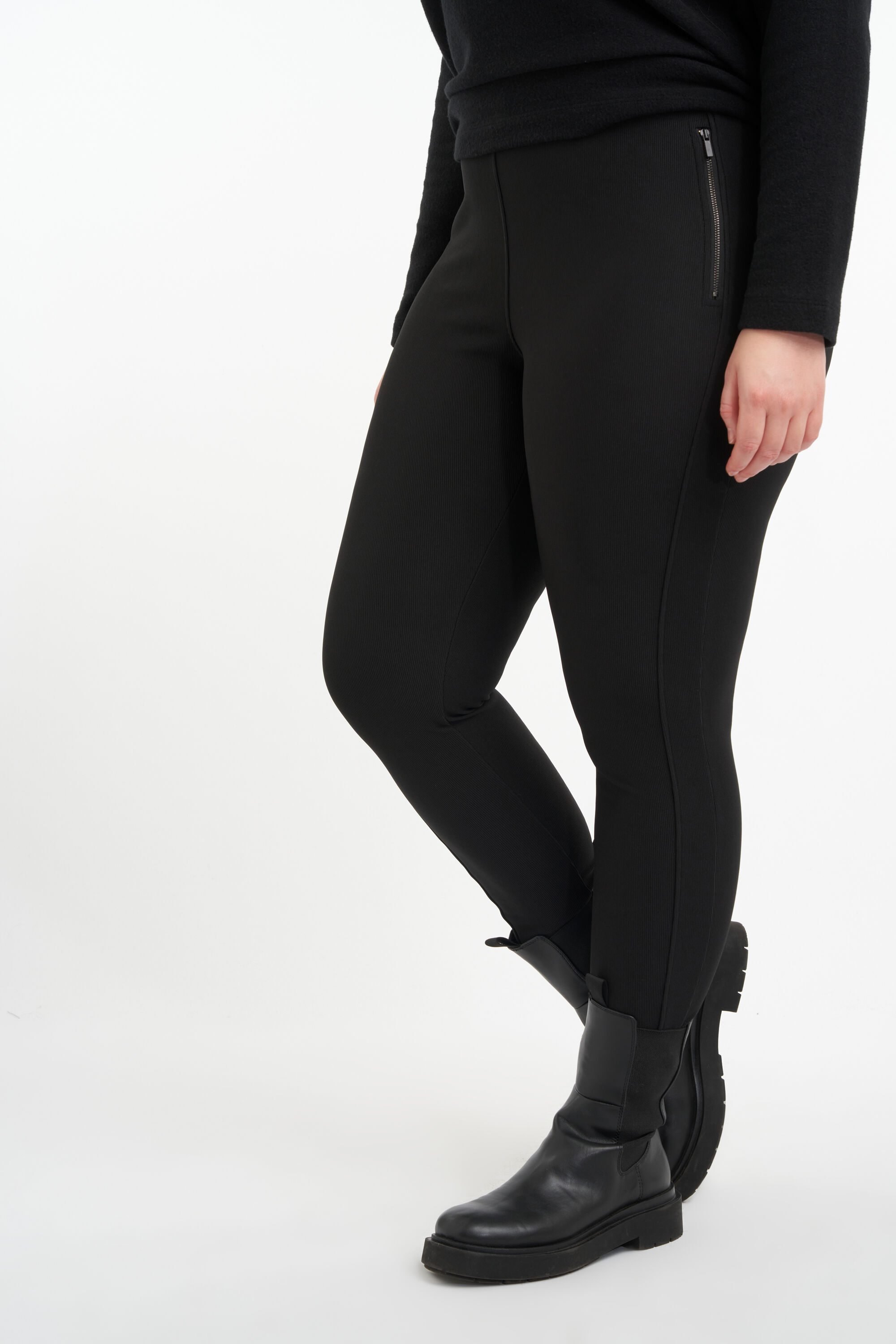 Legging met online ritsjes