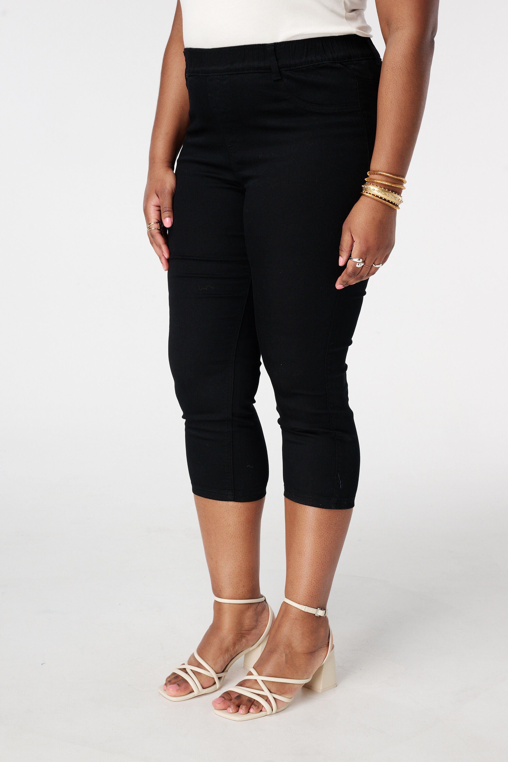 Tregging met denim look image number 5