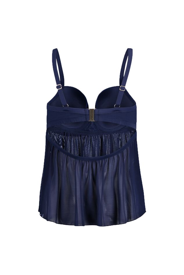 Sapph tankini top met mesh - Edgy Sue  image number 1