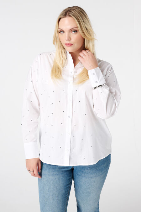 Blouse met studs Blouse met studs