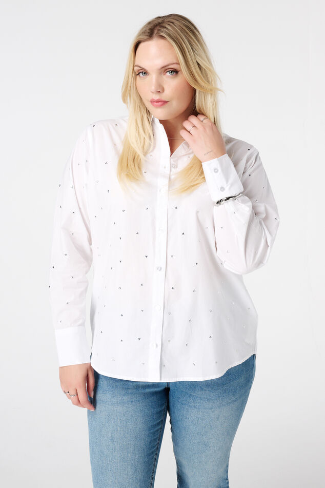 Blouse met studs image number 0