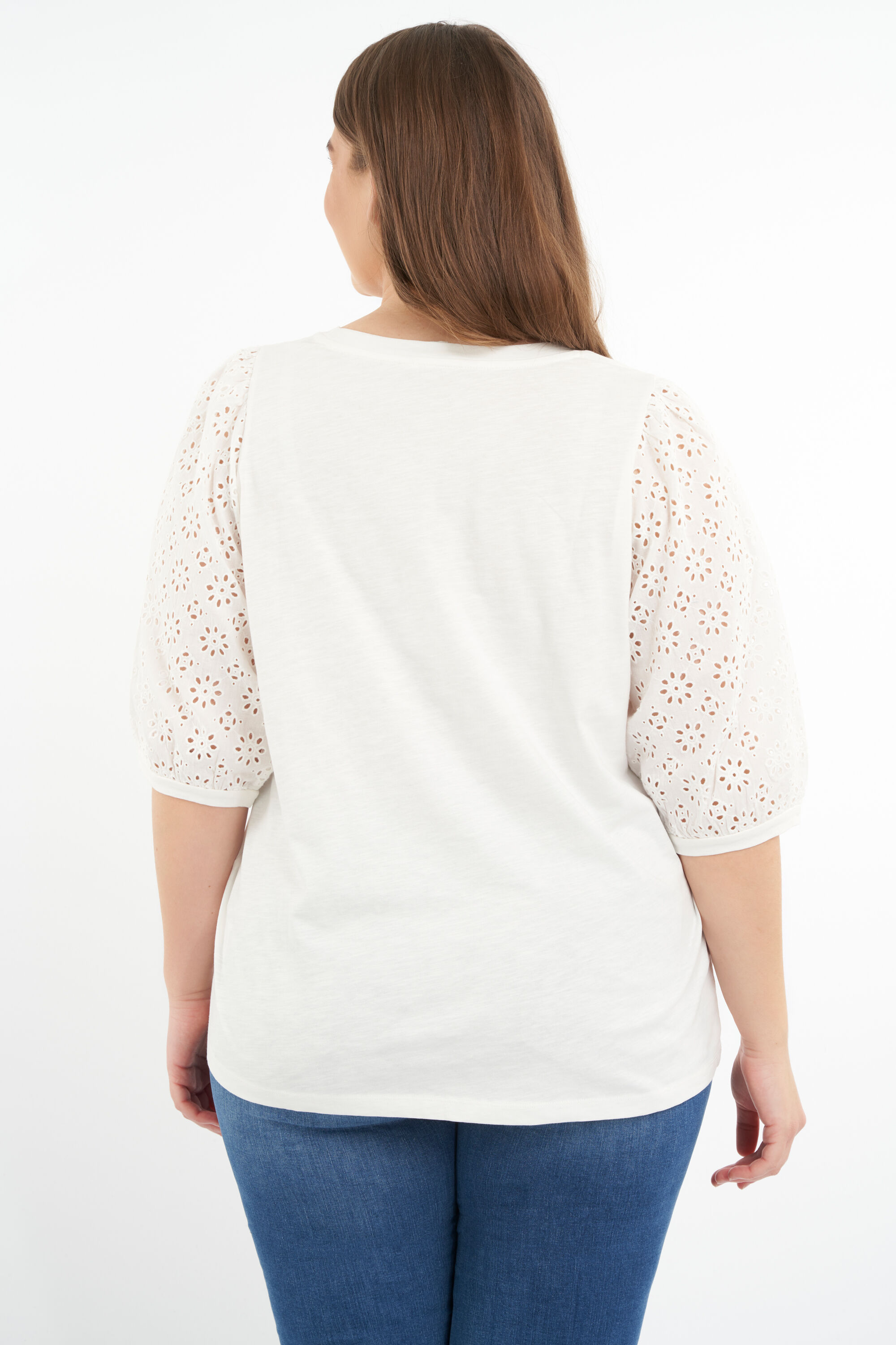 Top met broderie image number 3