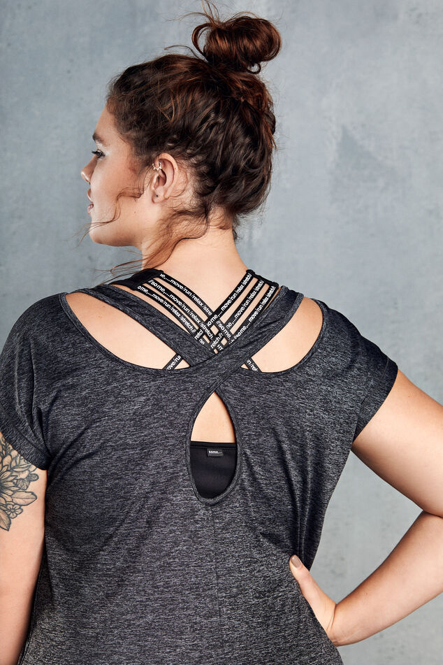 Sporttop met embossed opdruk image number 3