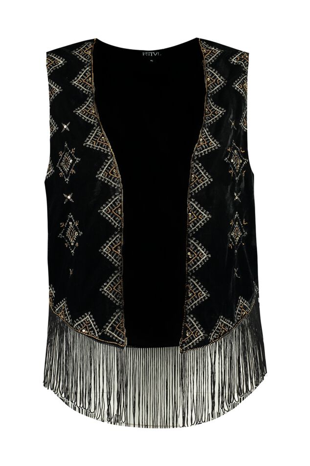 Gilet met franjes  image number 2