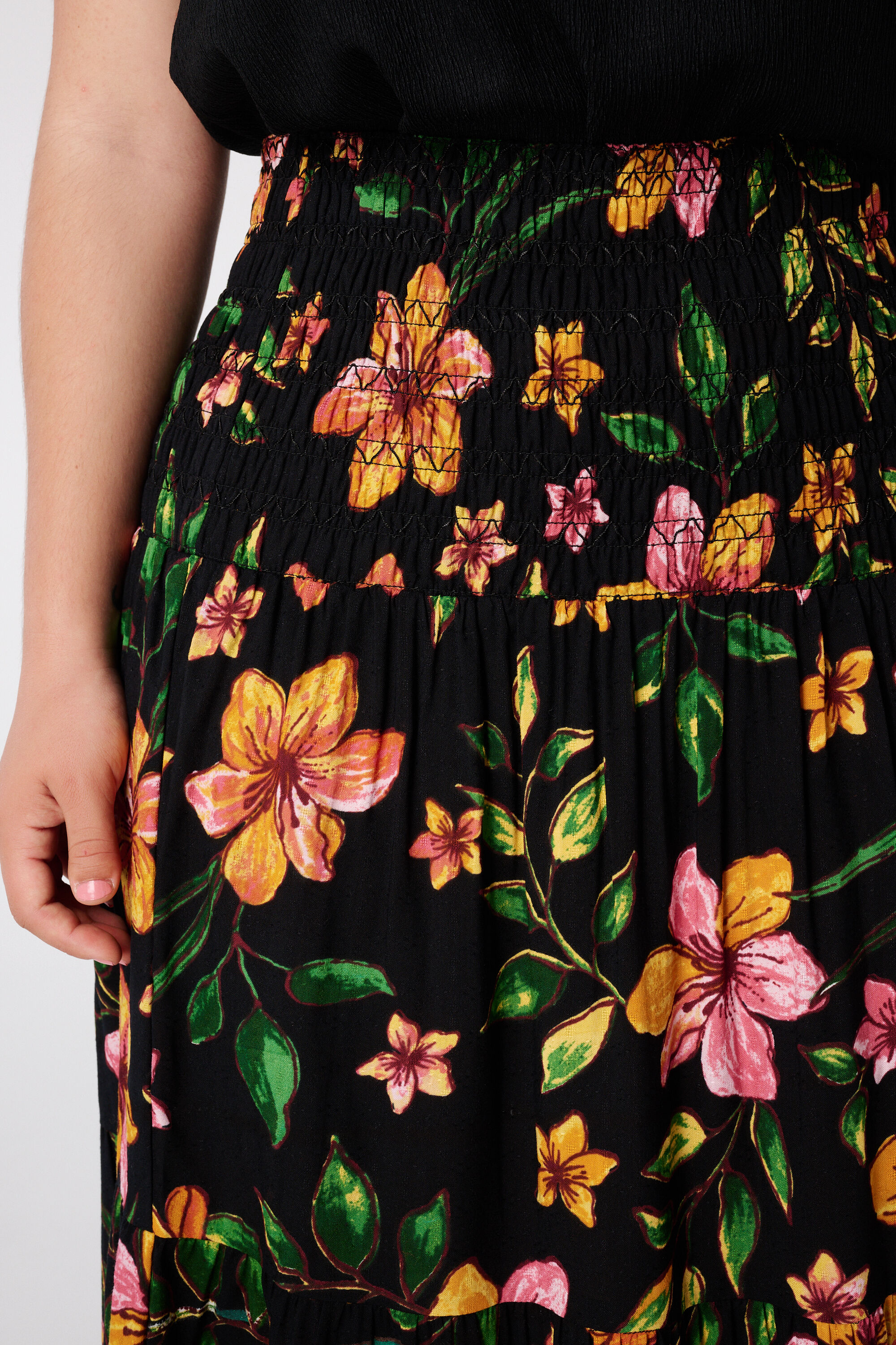 Maxi rok met bloemenprint image number 4