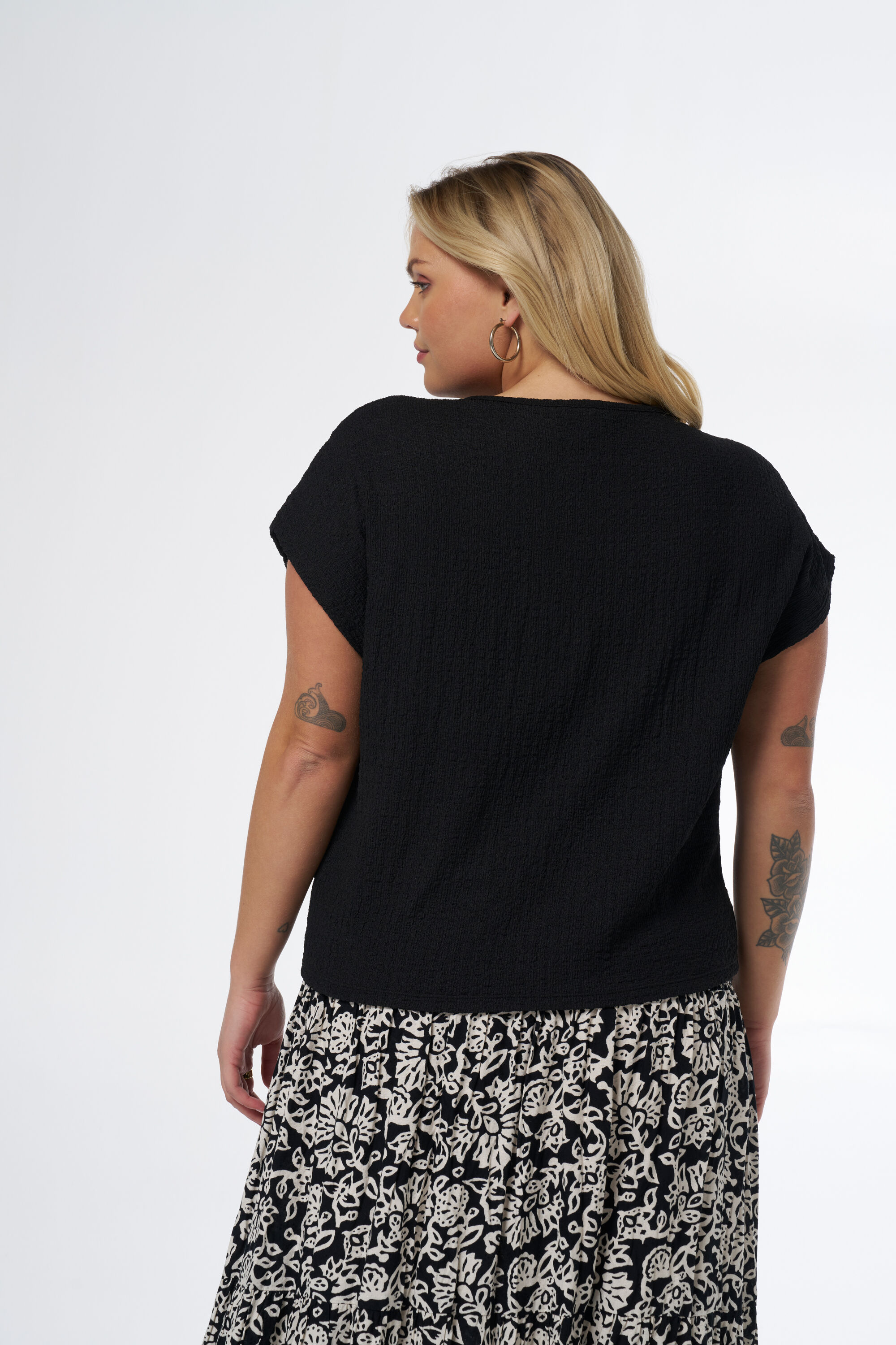 T-shirt met structuur image number 3