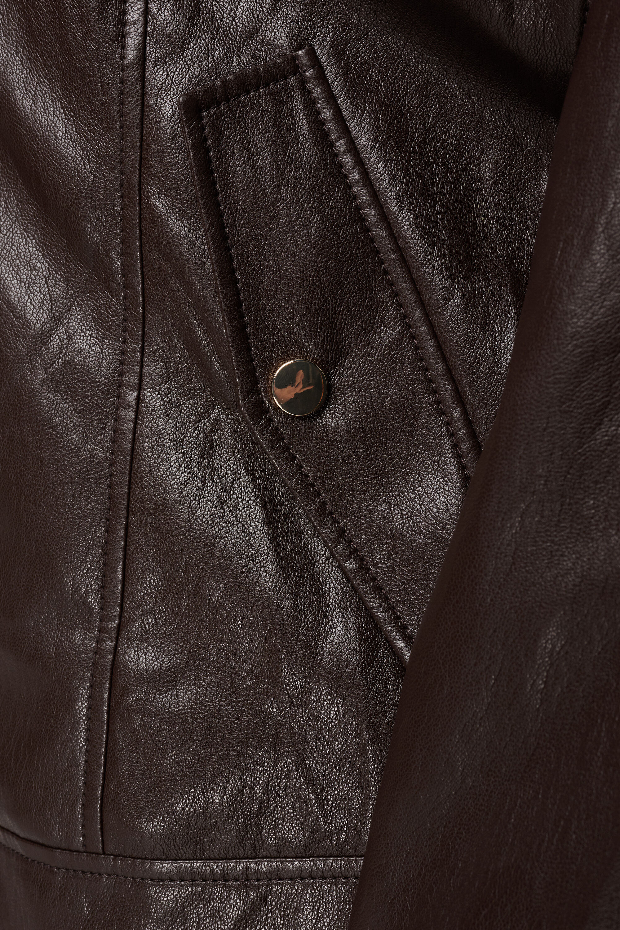 PU leren biker jasje image number 6