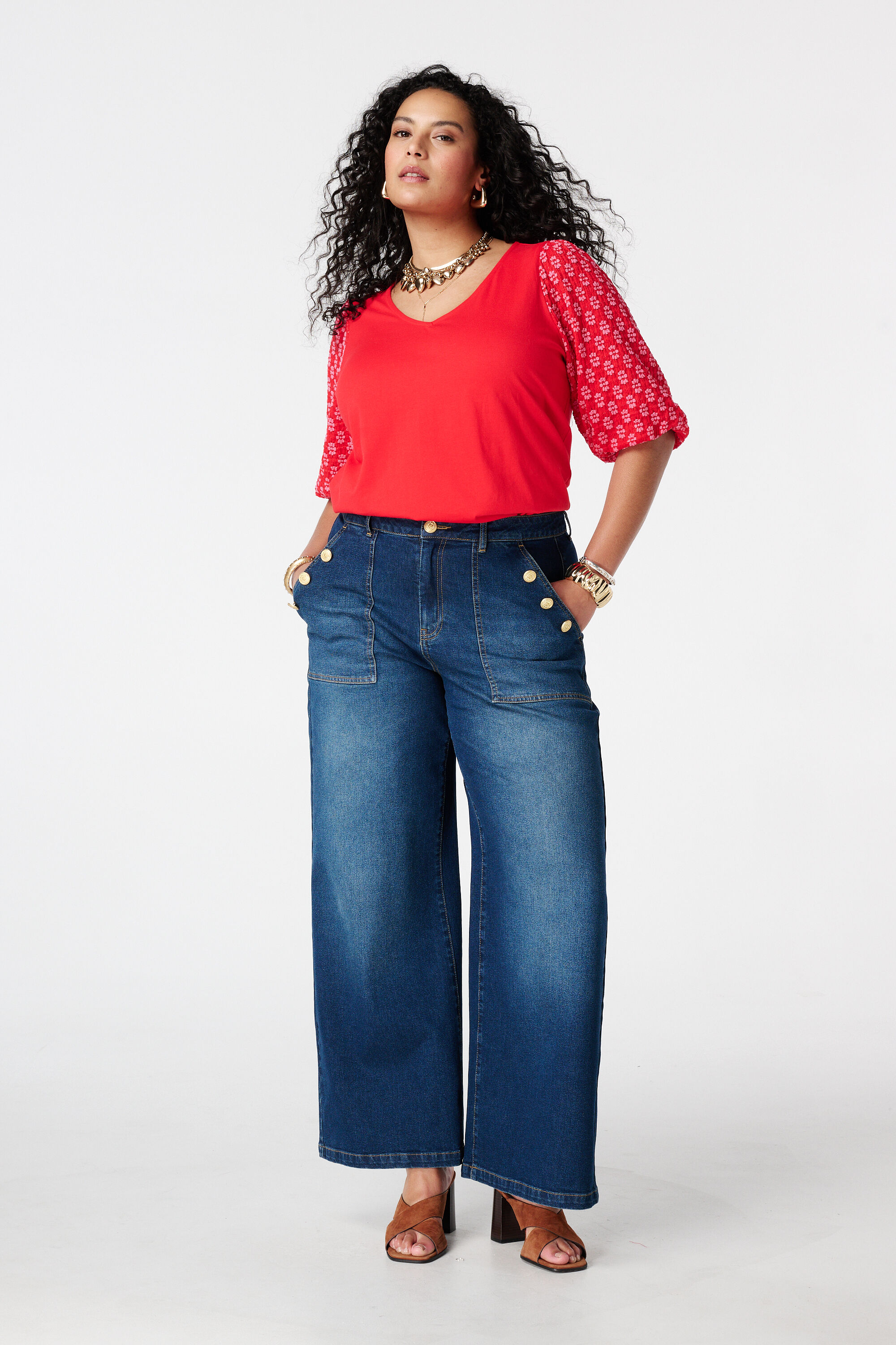 Top met pofmouwen image number 5