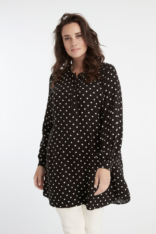 Tuniek blouse met stippen image number 0
