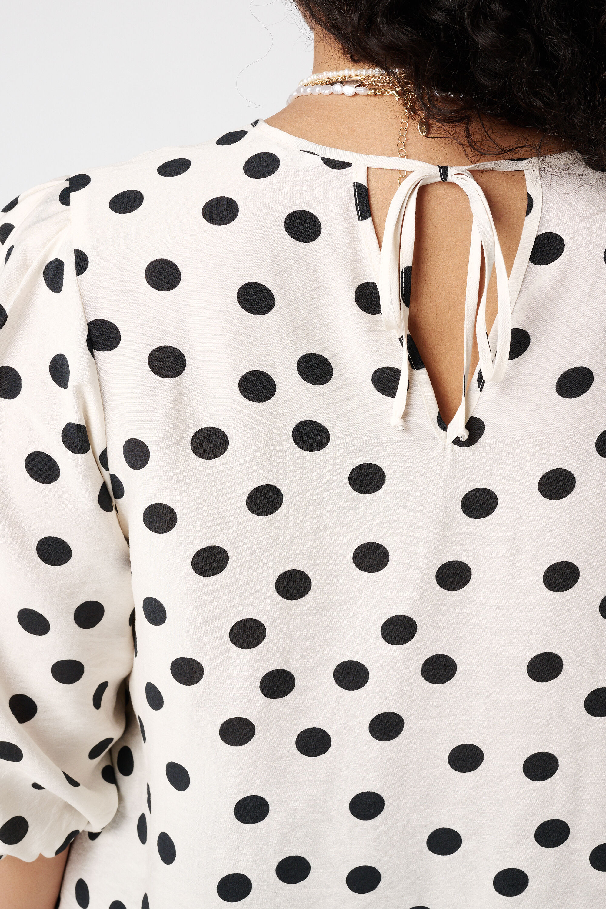 Polka dot blouse image number 6