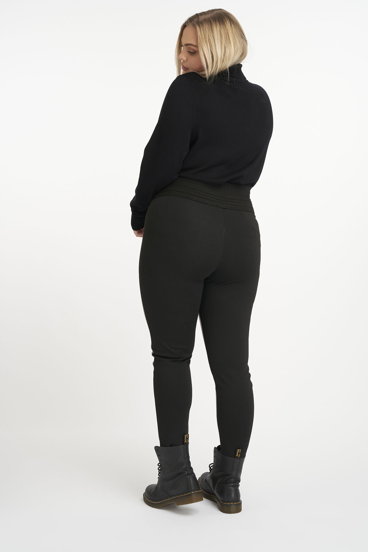 Tregging met PU leer image number 3