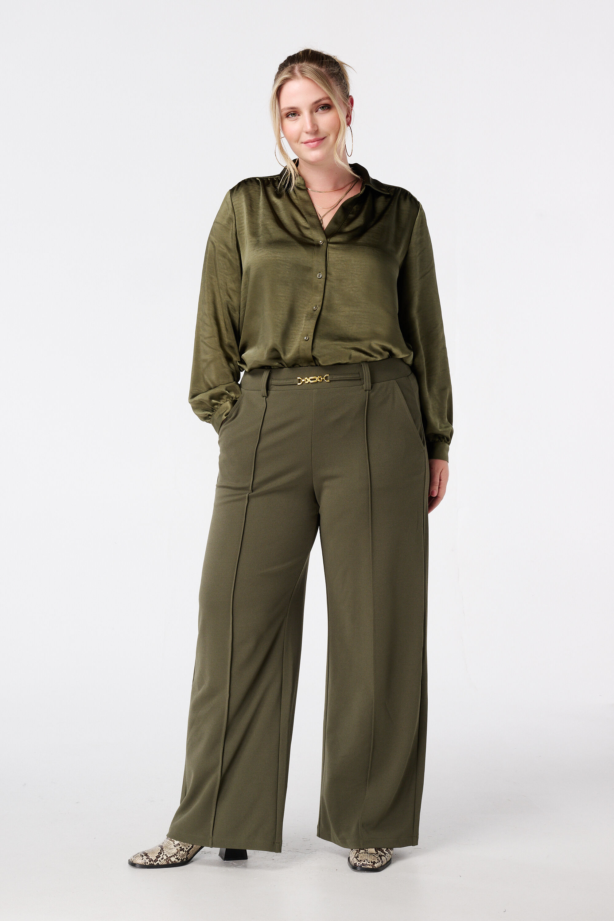 Blouse in satijnen look image number 5