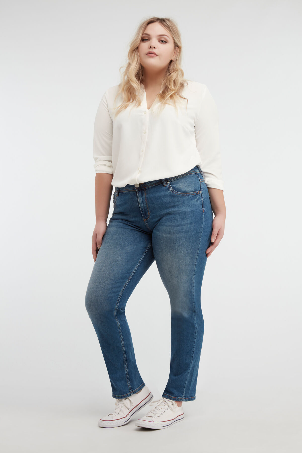 Loose leg jeans ROSE image number 0