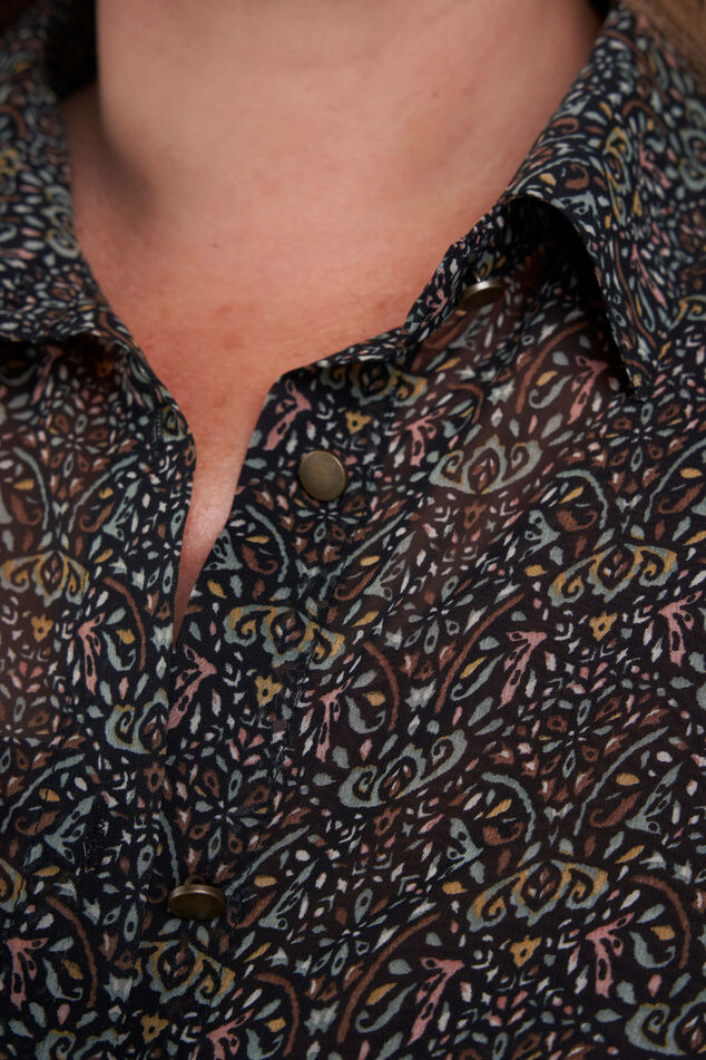 Lange blouse met print image number 5