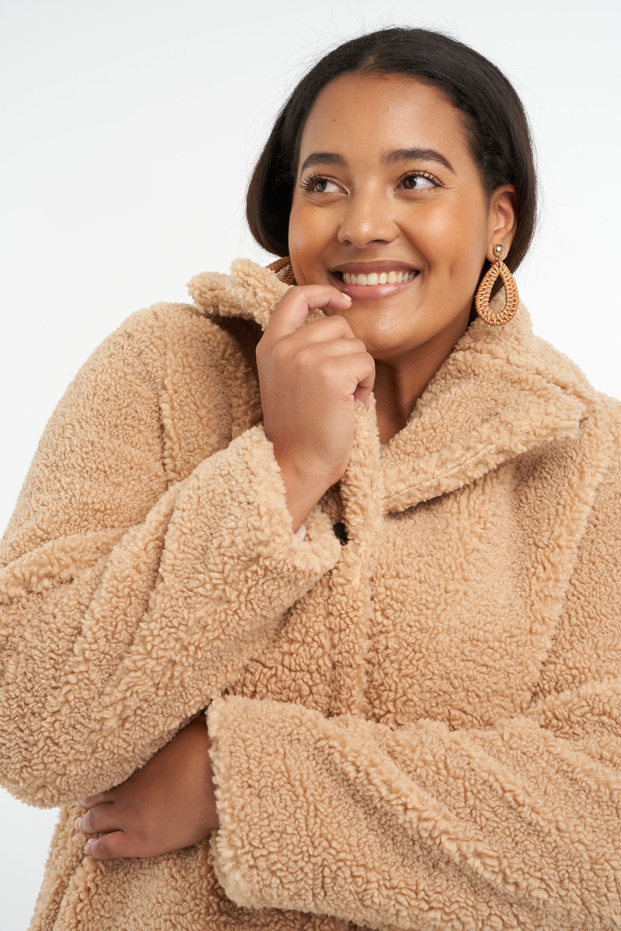 Zachte teddy jas image number 5