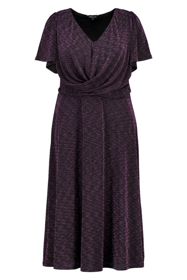 Midi jurk met lurex image number 1